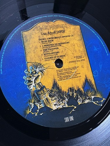 IRON MAIDEN - Live After Death VINYL 2 x LP 1985 EMI UK Exc Cond! DB1 - Picture 2 of 5