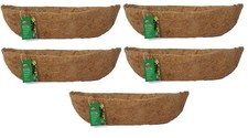 5 61cm Wall Trough Coco Liners Moulded Plant Basket Coco Liner For 24 Inch Pot