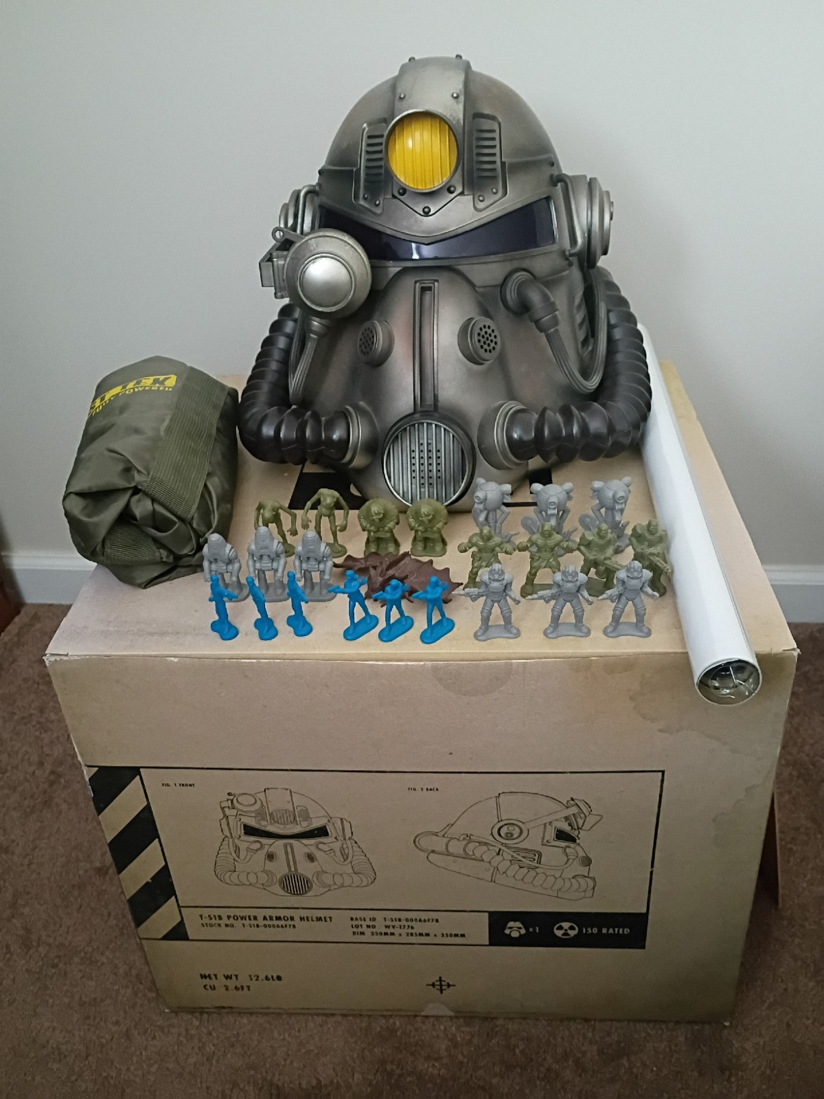 Fallout 76 T-51b Power Armor Helmet Replica Bethesda W figur
