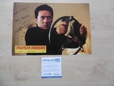Jackie Chan autograph signed 21x31 cm lobby card "rush hour" ACOA
