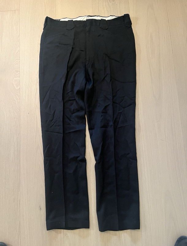 The Westener Men's Black Cotton Solid Pants Regular Fit Waist 32 Vintage Cowboy