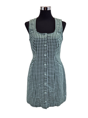 LEVI'S Damen Kleid Größe S 36 FRANKIE DRESS Mini Grün Weiß Levis