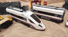 LEGO City Cargo Train 60052 High-speed Passenger Train 60051 Set Used W/Manuals