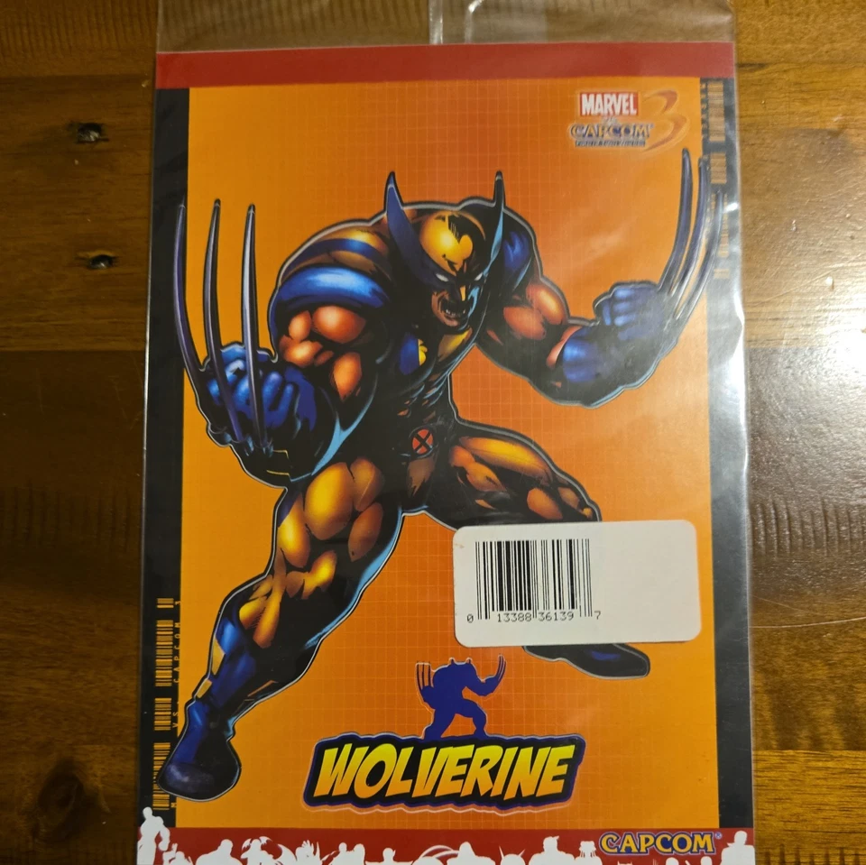 MARVEL vs CAPCOM 3 Promotional Stickers RYU WOLVERINE Move List Sheets PROMO NEW - Image 3 of 3