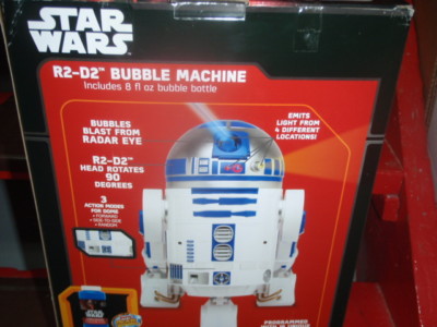 R2-D2 BUBBLE MACHINE star wars NEW blower maker party DISNEY