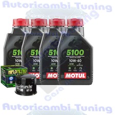 Set Entretien Huile Motul 5100 10W40 + Filtre Pour Suzuki GSR600 B Yoshimura�