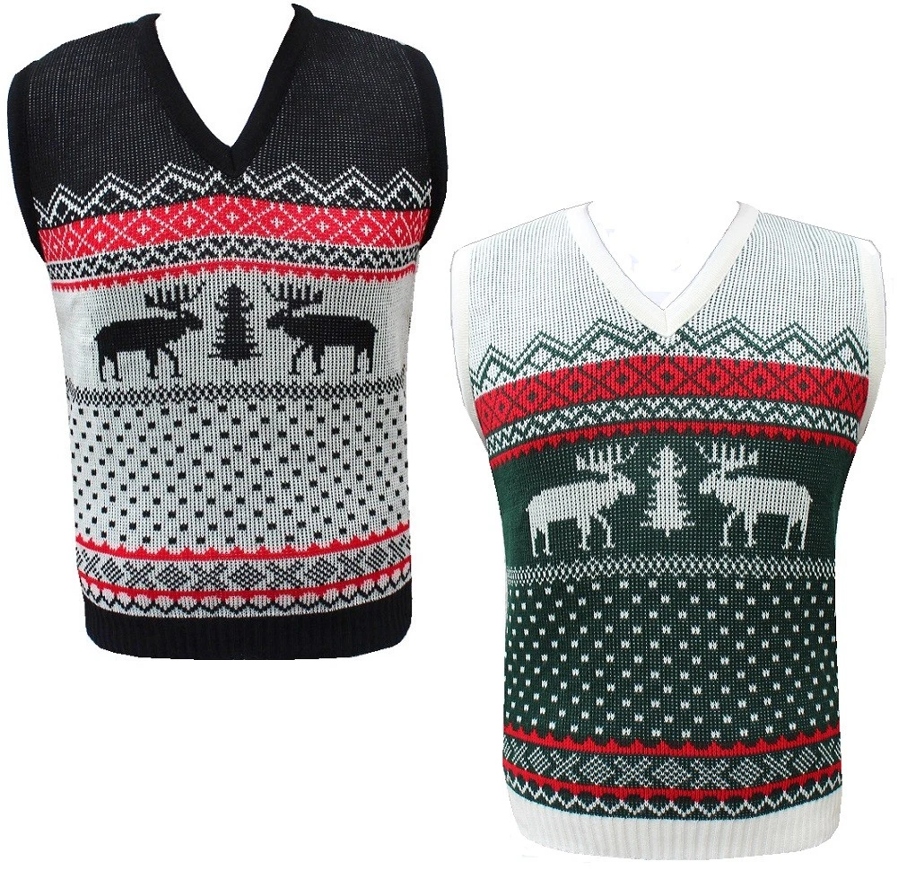 Mens xmas shop sweater vest