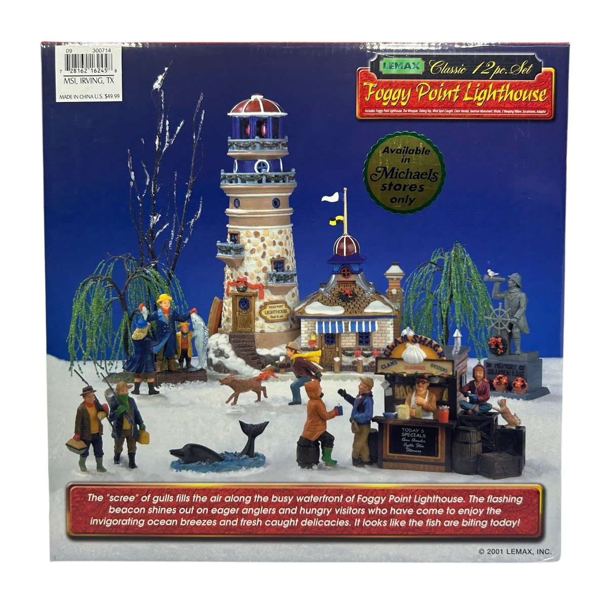 Lemax Foggy Point Lighthouse Christmas Village Holiday 16245A In