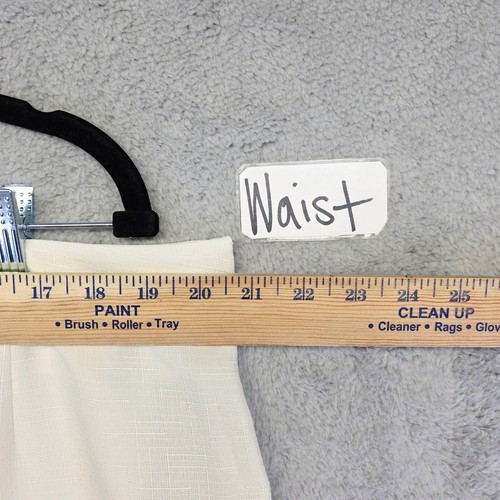 Le Suit Womens 18 Ivory Two-Piece Blazer Pants Set Waist Tie Preppy Business NEW - Picture 16 of 22