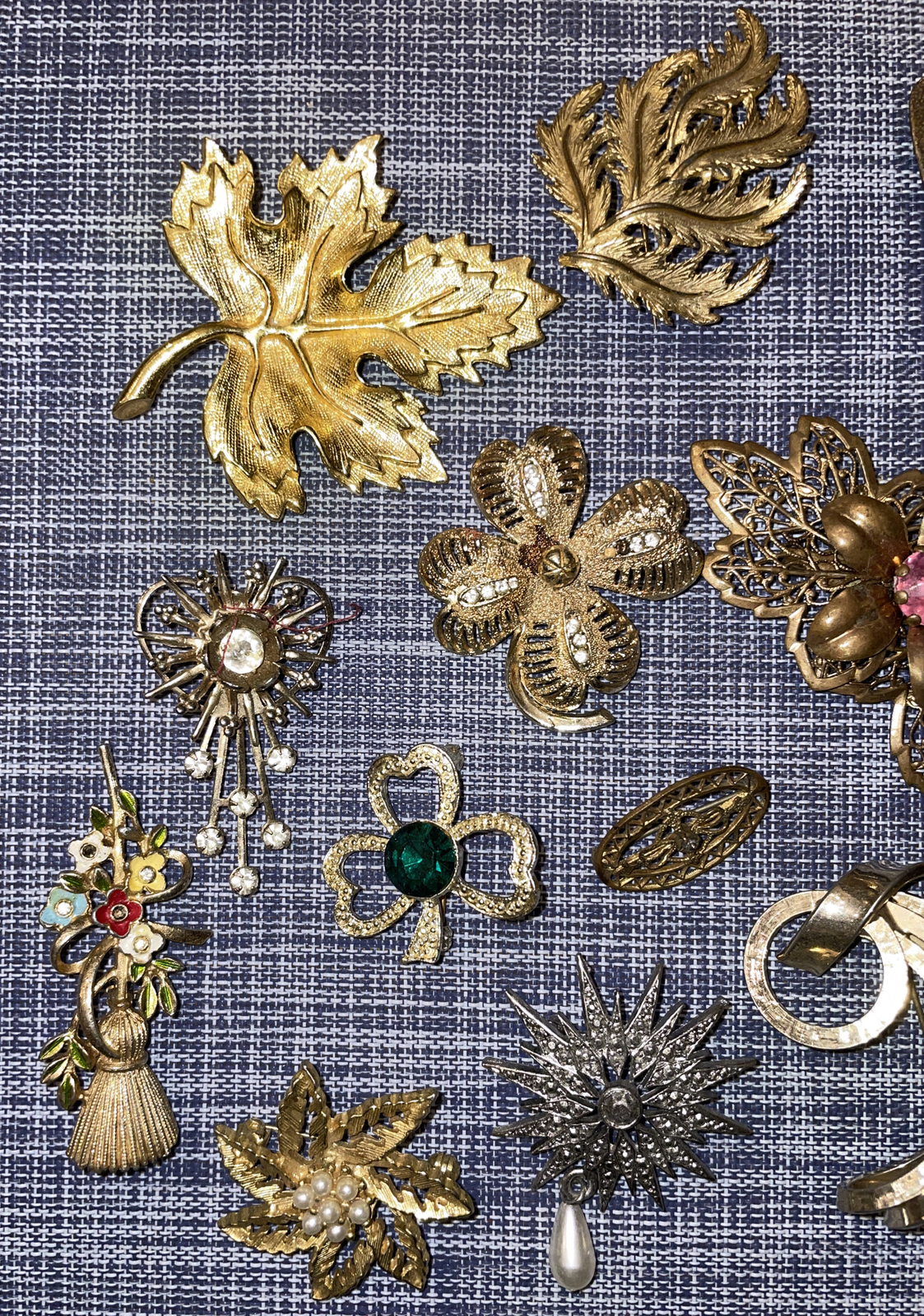 Lot Of 25 Antique Vintage Costume Jewelry Brooches Pins eBay