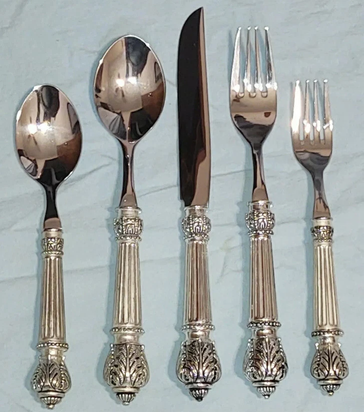1 Place Setting Set of Godinger for Neiman Marcus Plume Flatware