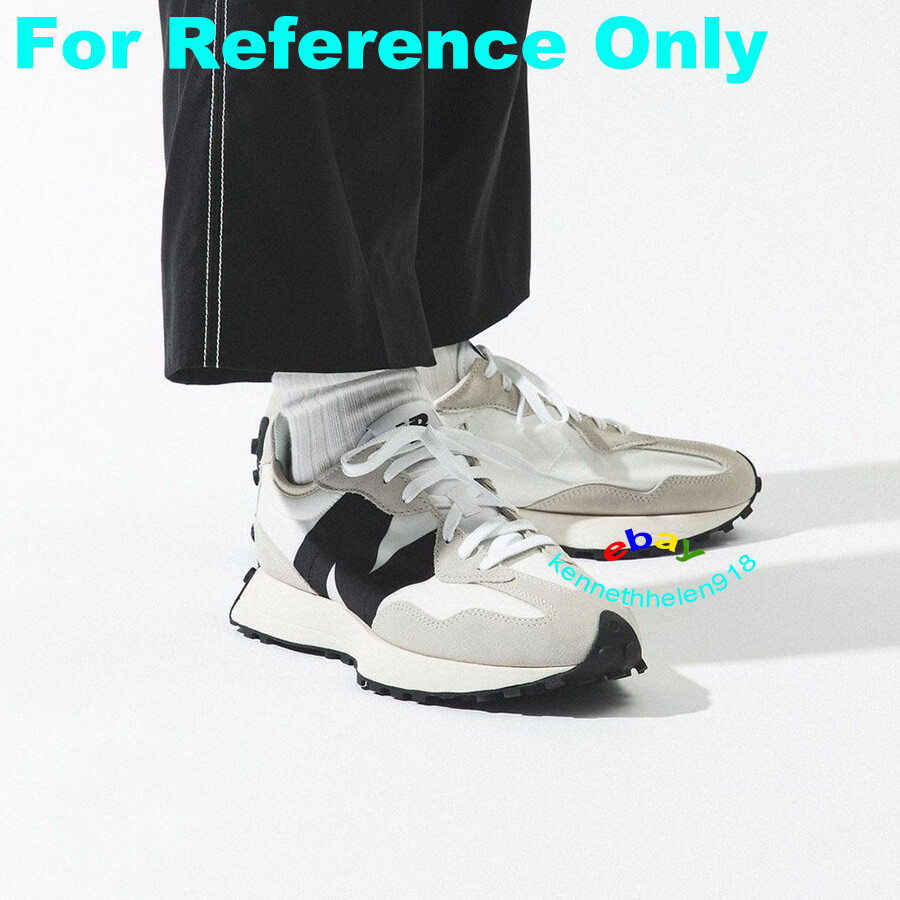 NEW BALANCE 327 SEA SALT SNEAKERS SHOES MS327FE WHITE BLACK