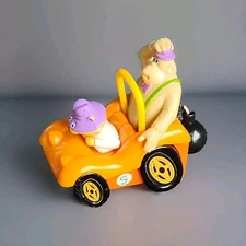 1997 Magilla Gorilla Wacky Orange Race Car Pull String Top Cat Cartoon Network