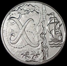 UK 10 Pence 2019 Elizabeth II X - X Marks the Spot Coin WCA 9892