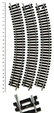 3 LARGE CURVED RAILS 240mm Model 2 - Hornby AcHO / LIMA