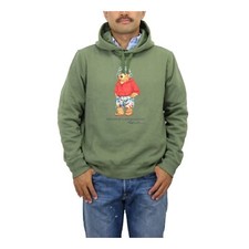 Polo Ralph Lauren Big  Tall Pullover Polo Bear Hooded Hoodie Sweatshirt - Olive