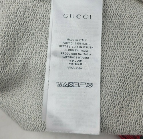 Gucci Kid's Gray Cotton Web Sequin Sweatshirt 10J Ladies' XS 518558 1225 - Picture 6 of 9