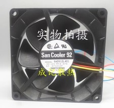 Sanyo 9A0912L401 9025 DC12V 0.07A 9CM 3-Wire Silent Cooling Fan