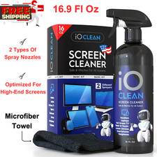 Screen Cleaner Spray 16oz Best Large Kit for LCD LED Matte TVs, Smartphones