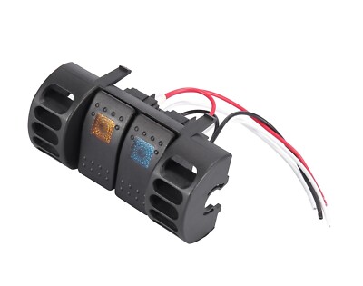 Interior Air Vent Switch Panel with 2 Rocker Switches KJ71032 for Jeep Wrangler