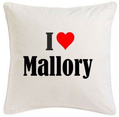KISSENBEZUG I LOVE MALLORY 40CMX40CM AUS MIKROFASER