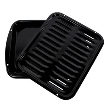 Certified Appliance Accessories SPL50016 Large 2-Piece Broiler Pan & Grill Se...
