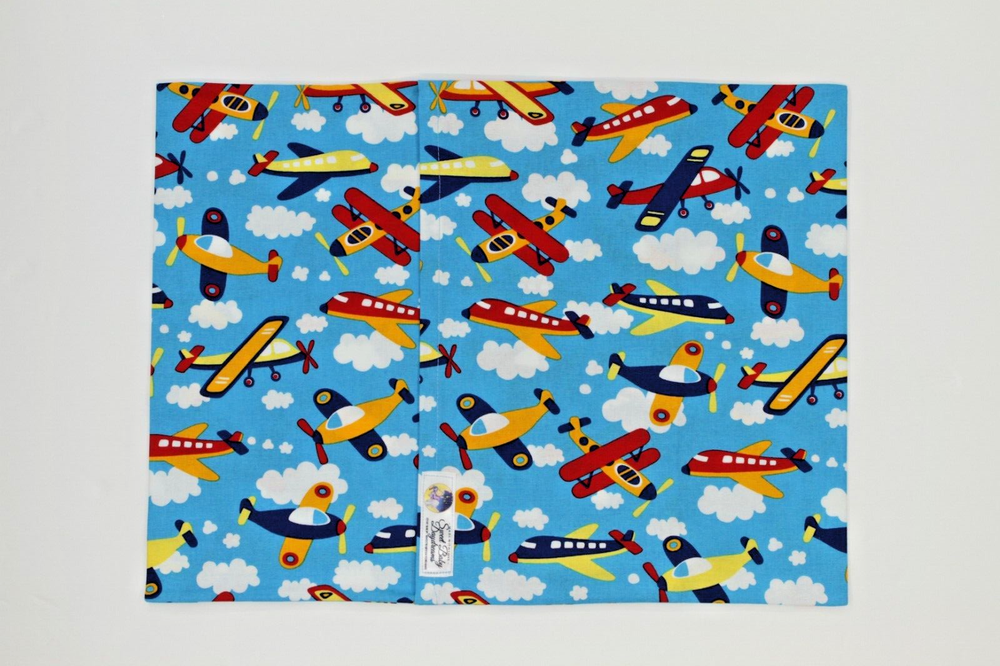 Travel Pillow Case-Cotton-Planes 12''x16''