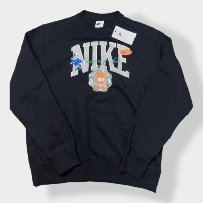 Nike NSW Club Black Sweatshirt Champions of Sport Crew Mens Nike NSW Club Black Sweatshirt Champions of Sport Crew Mens