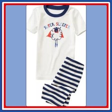 NWT Boys 4 Gymboree "Super Sleeper" 2pc Summer Sleepwear Set Top/Shorts GYMMIES