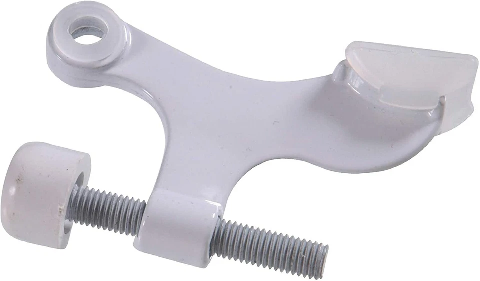 HARDWARE ESSENTIALS 852356 Hinge Pin Door Stops Solid and Hollow Doors White