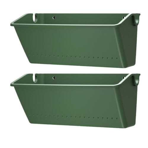 2Pcs Vertical Garden Wall Planter with Drainage Hole for Outdoor Yard- - Afbeelding 1 van 12