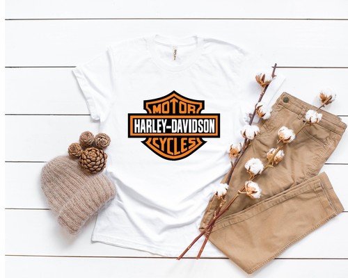 Harley Davidson Motorcycle Shirt, Harley Davidson Logo Shirt, Motorcycle Shirt - Picture 3 of 5