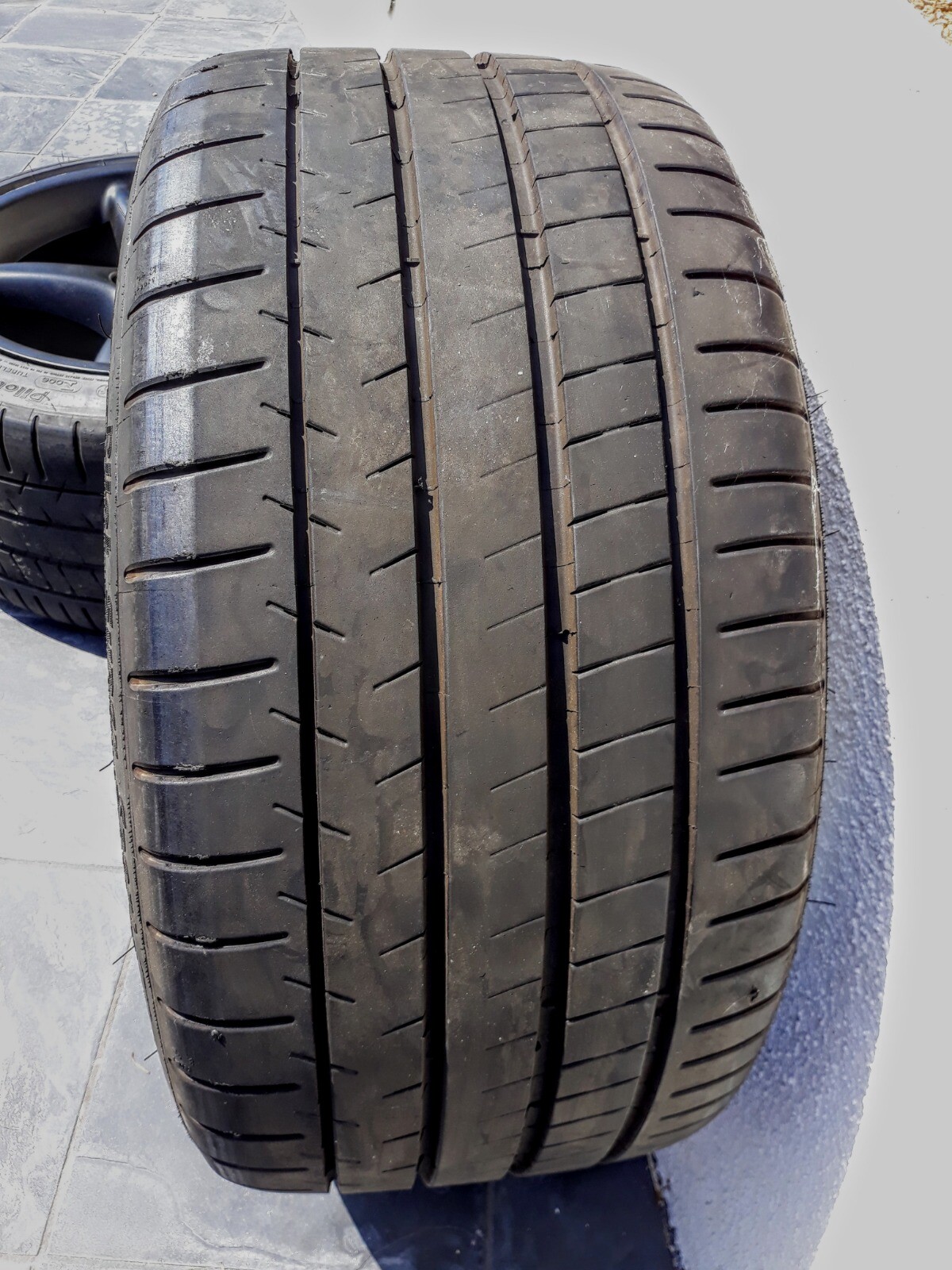 Four 18" OEM Power Coated Ferrari Wheels and Tires
