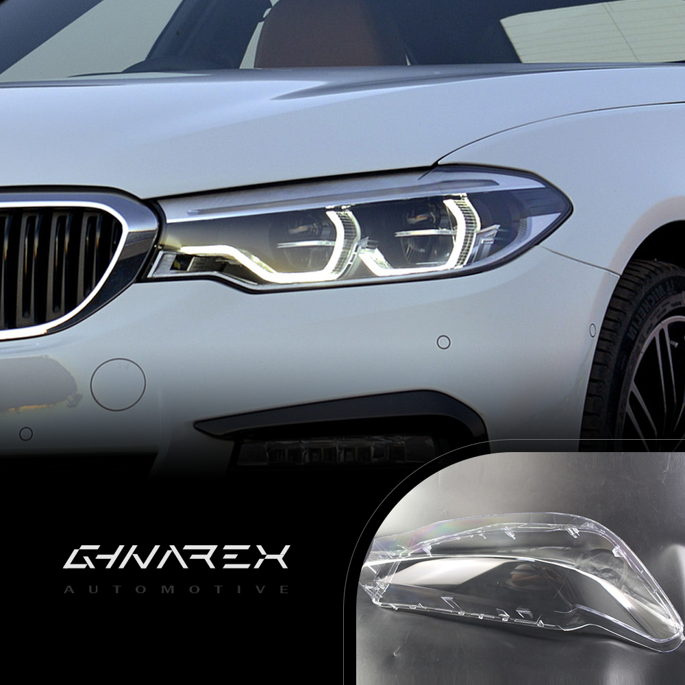 Headlight Covers BMW 5シリーズG30 G31 G38 2020Upヘッドライトレンズ交換カバー左 右 For BMW