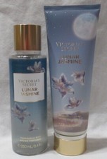 Victoria's Secret Fragrance Mist Lotion Set Lot of 2 LUNAR JASMINE bergamot