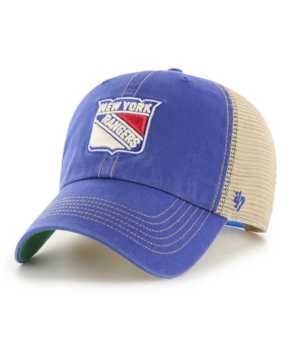 Casquette de camionneur structurée authentique Pro Draft de marque fanatiques des New York Rangers - Unisexe