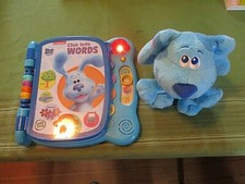 LEAP FROG 2020 BLUES CLUES  YOU CLUE INTO WORDS BOOK  NEW 2021 8'' PLUSH BLUE