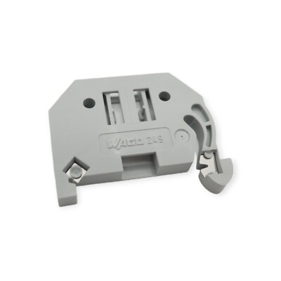 10 Stück Wago 249-216  Endhalter Endabdeckung grau