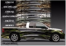 Chromium Camouflage Go Kart Race Car Vinyl Graphic Decal Half Wrap