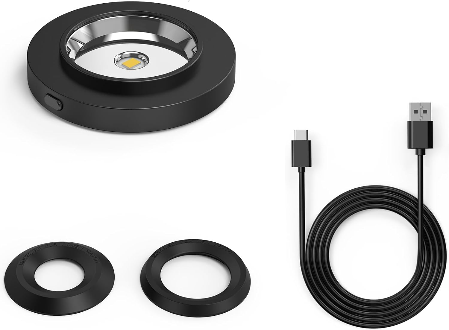 Solar Watch Fast Charger with Metal Base - 9H Timer & Quick Charge