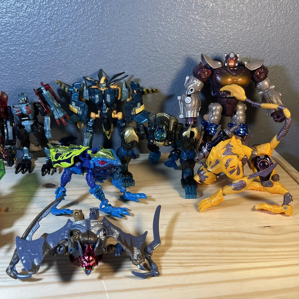 Transformers Beast Wars Beast Machines Transmetals 2 Cheetor Dinobot Optimus LOT - Image 2 of 4
