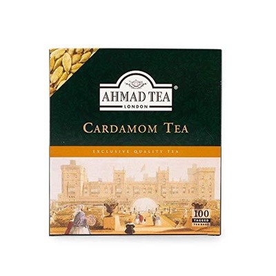 Black Tea, Cardamom Teabags (No Envelopes), 100 ct - Caffeinated and Sugar-Free