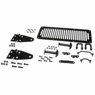 Kentrol 50470 Hood Dress-Up Kit Stainless Steel Black Powdercoated For Jeep