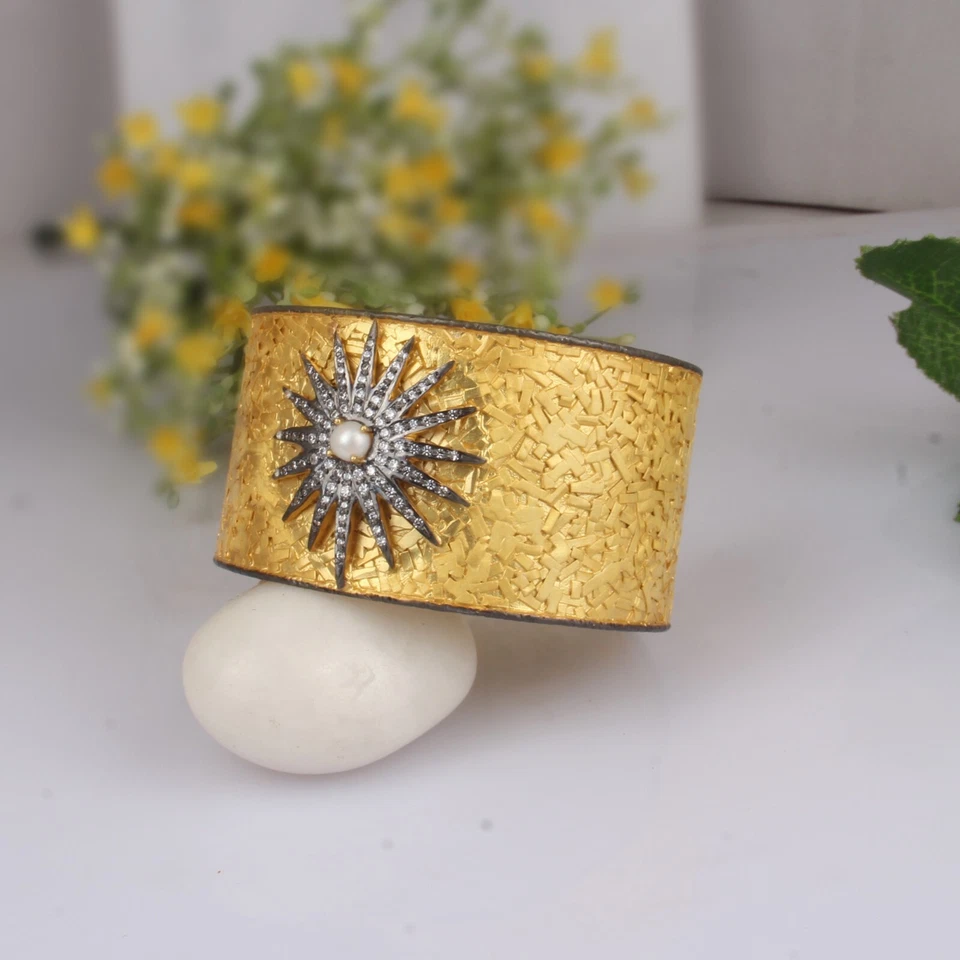 Nuevo brazalete brazalete de moda de diseñador con múltiples piedras regalo para ella Foto 4 de 4