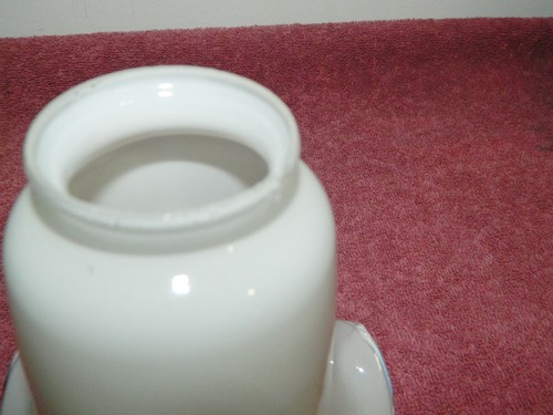 Thin Milk White Hand Blown Glass Light Lamp Shade #2 - Picture 5 of 8