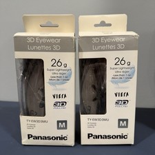Lot of 2  Panasonic TY-EW3D3MU 3D Active Shut...