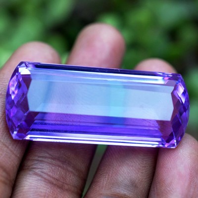 117.90 CT Flawless Purple Amethyst Fancy Cushion Cut Certified Loose Gemstone