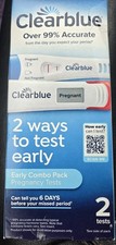 Clearblue Early Combo Pack Pregnancy Test Digital/Analog 2 Tests Exp 2028-05-31