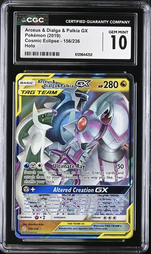 Arceus & Dialga & Palkia-GX graded CGC 10 for sale on eBay