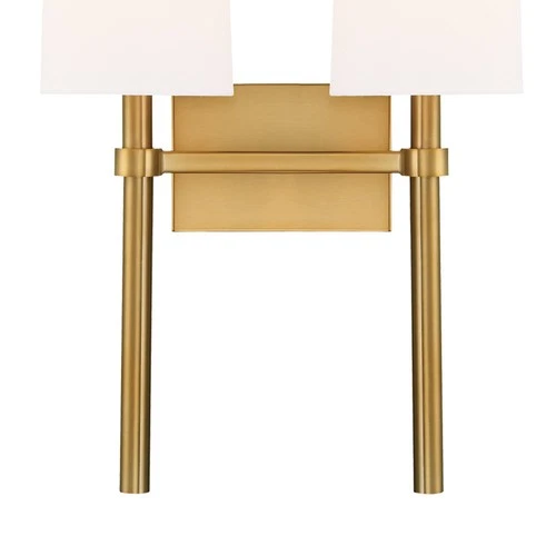 Crystorama Bromley 18 1/4"H Vibrant Gold 2-Light Wall Sconce - Picture 5 of 6